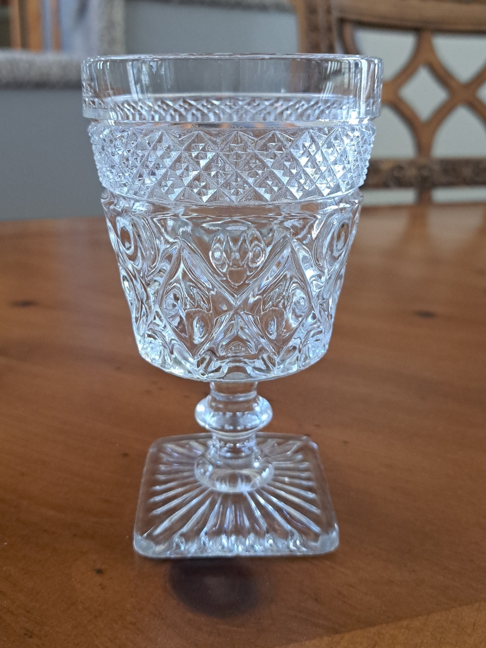 Imperial Glass Cape Cod Clear Water Goblet